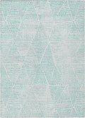 Addison Rugs Chantille ACN591 Aqua 5' x 7'6" Indoor Outdoor Area Rug, Easy Clean, Machine Washable, Non Shedding, Bedroom, Living Room, Dining Room, Kitchen, Patio Rug