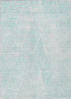 Addison Rugs Chantille ACN591 Aqua 8' x 10' Indoor Outdoor Area Rug, Easy Clean, Machine Washable, Non Shedding, Bedroom, Living Room, Dining Room, Kitchen, Patio Rug