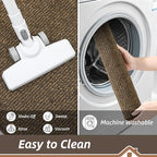 BEQHAUSE 2x3 Entryway Rug Indoor Door Mat Non-Slip Washable, Hallway Rugs Absorbent & Stain Resistant Hall Carpet Runner Rugs for Entryway, Front Door Floor Mats Laundry Room Rugs for Entry, Brown