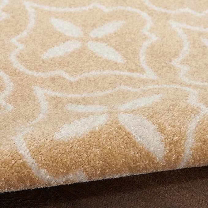 Nourison Home Nourison Essentials Beige Ivory 8' x 10' Area Rug - Easy Clean, Non Shedding, Bed Room, Living Room, Dining Room, Kitchen (8' x 10')