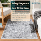 Istana 3x5 Area Rug - Grey Modern Rugs for Living Room 3x5 - Foldable Rugs for Bedroom/Living Room Rug - Stain Resistant Washable Rug - Eco-Friendly Small Area Rugs