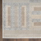 Nourison Home Nordic Grey Multicolor 4' x 6' Scandinavian Area Rug - Easy Clean, Non Shedding, Bed Room, Living Room, Dining Room, Kitchen (4' x 6')