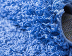 Unique Loom Solid Shag Collection Area Rug (2' 7" x 19' 8" Runner, Periwinkle Blue)