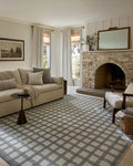Loloi Magnolia Home by Joanna Gaines Ryder Collection RYD-02 Blue/Ivory 9'-3" x 13' Area Rug