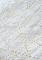 GLORY RUGS Area Rugs Marble 5x7 Cream Gold Carpet Modern Abstract Rug Living Room Dining Bedroom Rug