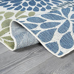 Beverly Rug Outdoor Rug 8x10 Modern Exotic Tropical Leaf Area Rugs for Indoor and Outdoor Patio Deck Porch Garden Water Resistant Washable Outside Carpet (8 x 10 Olive)