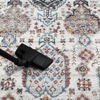 Keen Home Design 6x9 Rug - Machine Washable Area Rug with Non-Slip Backing, Ideal for Living Room, Dining Room, Bedroom - Vintage, Easy Clean, Durable, Low Pile - (6' x 9')