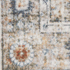 Nourison Home Astra Machine Washable Gold Grey 7'10" x 10' Area Rug - Easy Clean, Non Shedding, Bed Room, Living Room, Dining Room, Kitchen (8' x 10')