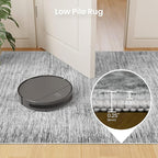 Valenrug Washable Rugs 5x7 - Non Slip 5x7 Area Rugs for Living Room, Stain Resistant Area Rugs for Bedroom, Foldable Machine Washable Area Rug(5'x7', Black)
