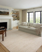 Loloi Kamala Collection KAM-05 Ivory/Natural 5'-3" x 7'-9" Area Rug