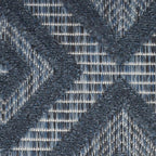 Nourison Home Versatile Navy Blue 7' x 10' Area Rug - Easy Clean, Non Shedding, Bed Room, Living Room, Dining Room, Kitchen (7' x 10')