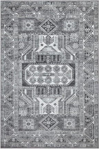 Keen Home Design 9x12 Rug - Machine Washable Area Rug with Non-Slip Backing, Ideal for Living Room, Dining Room, Bedroom - Vintage, Easy Clean, Durable, Low Pile - (9' x 12')