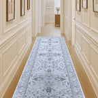 Washable Area Rug. Modern Farmhouse. Vintage. Turkish. Bohemian. Distressed. Oriental. Traditional. Rugs for Living Room. Dining. Bedroom. Office. Entryway. Foyer. (861GG, 2'5" x 6'5")