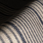 Dash & Albert Axiom Navy Machine Washable Rug, 6 X 9 Feet, Blue/Ivory Stripe Pattern