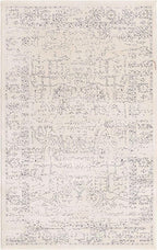 Unique Loom Isabella Collection Area Rug - Adjani (3' 3" x 5' 3" Rectangle, White/ Blue)