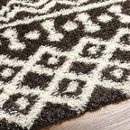 Livabliss Hapsburg Moroccan Shag Area Rug,7'10" x 10'3",Dark Brown