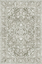 Washable Area Rug 4x6 | Non Slip Area Rug for Living Room, Bedrooms, Dining Room | Ultra-Soft Flannel Carpet Area with Rubber Backing (Sand, 4x6)