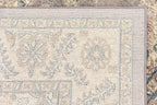Unique Loom Salzburg Collection Classic Traditional Design Oriental Inspired Border Area Rug (5' 0 x 5' 0 Square, Gray/Beige)