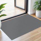 Small Braided Rugs 2x3 Ft Area Rugs for Entryway Boho Washable Rug Non Slip Rubber Backed Throw Rugs Woven Door Mat Indoor Entrance Front Door Rugs for Foyer Kitchen, Dark Grey/Grey