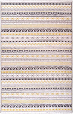Alfa Rich 3x10 Yellow Gray White Washable Area Rugs for Living Room Hallway Kitchen Cotton Runner