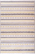 Alfa Rich 3x5 Yellow Gray White Washable Area Rugs for Living Room Bedroom Kitchen Cotton Runner Rug