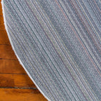 Unique Loom Solo Collection Area Rug - Calabasas (5' 3" Round, Snow White)