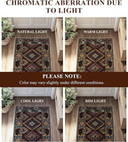 Hallway Runner Rug 2x8 Indoor Door Mat - Western Rug Bear Rustic Cabin Non-Slip Entryway Rug, Low Pile Tribal Print for Kitchen, Bedroom