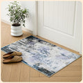 Istana 2x3 Area Rug - Grey Navy Boho Rugs for Living Room 2x3 - Foldable Small Rugs for Bedroom - Stain Resistant Washable Rug Non Slip - Eco-Friendly Area Rugs Indoor