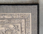 Unique Loom Sialk Hill Collection Area Rug - Washington (2' 2" x 3' 1" Rectangle Black/Gray)