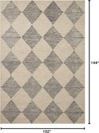Loloi Chris Loves Julia Francis Collection FRA-01 Beige/Charcoal 8'-6" x 12' Area Rug