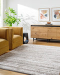 Mark&Day Area Rugs, 5x7 Mariette Global Medium Gray Area Rug, Silver Grey Carpet for Living Room, Bedroom or Kitchen (5'3" x 7')
