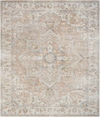 Nourison Home Astra Machine Washable Beige 9' x 12' Area Rug - Easy Clean, Non Shedding, Bed Room, Living Room, Dining Room, Kitchen (9' x 12')