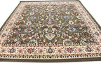 Unique Loom Sialk Hill Collection Area Rug - Washington (7' 10" Square Green/Hunter Green)