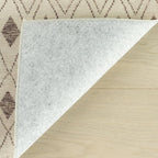 Dash & Albert Chandler Tan Machine Washable Rug, Runner-2.5 X 8 Feet, Tan Geometric Pattern