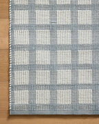 Loloi Magnolia Home by Joanna Gaines Ryder Collection RYD-02 Blue/Ivory 3'-6" x 5'-6" Accent Rug