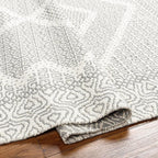 Mark&Day Wool Rugs, 6x9 Nishnabotny Cottage Light Gray Area Rug, Grey Beige Carpet for Living Room, Bedroom or Kitchen (6' x 9')
