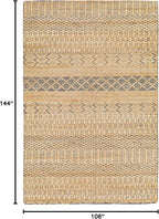 Mark&Day Area Rugs, 9x12 Greensburg Global Tan Area Rug, Beige Grey Carpet for Living Room, Bedroom or Kitchen (8'10" x 12')