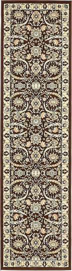 Unique Loom Espahan Collection Area Rug - Cape Cod (2' 7" x 10' Runner, Brown/ Beige)