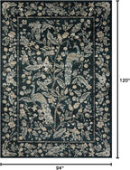 Loloi Rifle Paper Co. Laurel Collection LAU-05 Navy/Multi 7'-10" x 10' Area Rug