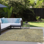 Addison Rugs Chantille ACN591 Gold 3' x 5' Indoor Outdoor Area Rug, Easy Clean, Machine Washable, Non Shedding, Bedroom, Living Room, Dining Room, Kitchen, Patio Rug