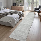 Valenrug Washable Rugs 2x10 - Stain Resistant 2x10 Area Rugs for Living Room, Non Slip Backing Large Area Rugs for Bedroom, Folable Machine Washable Area Rug (2'x10', Grey)