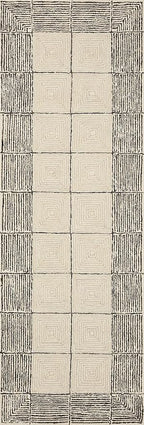 Loloi Chris Loves Julia Francis Collection FRA-02 Cream/Black 8'-6" x 12' Area Rug