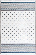 Alfa Rich 3x5 Blue Cream Off White Washable Area Rugs for Living Room Bedroom Kitchen Decor Runner