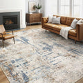 5x8 Area Rug Washable Rugs: Living Room Large Abstract Modern Soft Stain Resistant Indoor Floor Non-Slip Accent Carpet for Bedroom Nursery Playroom Office Dining Room Dorm Home House- Tan