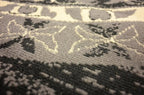 Unique Loom Taftan Collection Border Geometric Tribal Inspired Design Area Rug (8' 0 x 8' 0 Round, Black/ Gray)