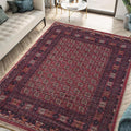 Keen Home Design 8x10 Rug - Machine Washable Area Rug with Non-Slip Backing, Ideal for Living Room, Dining Room, Bedroom - Vintage, Easy Clean, Durable, Low Pile Rug - (8' x 10')