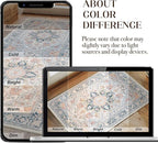 XWZO Runner Rug 2x6ft, Washable Hallway Runner with Non-Slip Backing, Vintage Spill Stain Resistant Floor Mat for Entryway Corridor Bedroom Kitchen, Soft Low-Pile Area Carpet, Colorful