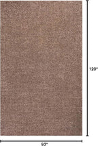 JONATHAN Y Haze Solid Low-Pile Brown Indoor Area Rug 8x10, Coastal,Bohemian,Minimalist,Classic, Easy-Cleaning for Living Room,Bedroom,Kitchen,Pet Friendly,Non-Shedding (SEU100J-8)