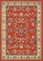 Unique Loom Sialk Hill Collection Area Rug - Washington (7' 1" x 10' Rectangle Terracotta/Cream)