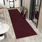 Ottomanson 2' x 11' Hallway Runner with Scraper Pile - Extra Durable Non-Slip Rug Mat for Indoor & Outdoor Use - Ideal for Kitchen, Entryway, Patio & Garage - High-Traffic Carpet, Red